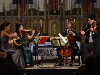 Le quatuor Minetti à Restigné pour une interprétation inoubliable de la « Jeune Fille et la Mort »(photo Yves MAILIER)